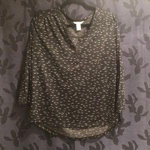 H&M loose 3/4 shirt